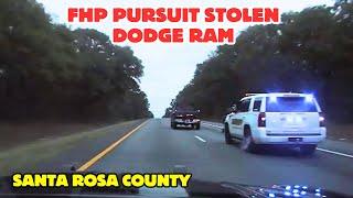 FHP Pursuit of Stolen Truck Across County Lines Ends with PIT Maneuver