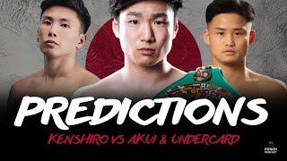  KENSHIRO VS AKUI | OLASCUAGA VS KYOGUCHI | IWATA VS SANTIAGO | PUNCH PERFECT PREDICTIONS 