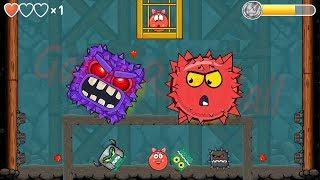 BILBERRY BOSS VS RED BOSS BALL VOLUME 5 in Red Ball 4 EPISODE 5 PERFECT 'INTO THE CAVE' All Levels