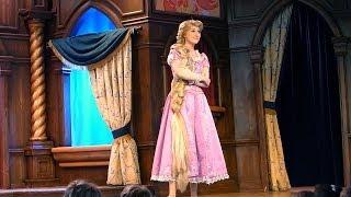 FULL SHOW Funny Princess Rapunzel (Tangled) at the Royal Theatre at Disneyland California