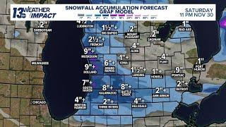 LIVE RADAR | Tracking significant snowfall in West Michigan