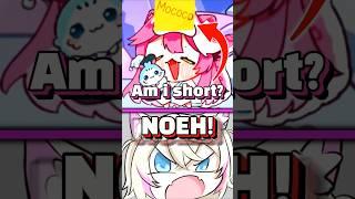 Mococo No Chill When Raora Guesses She Short #fuwamoco #raorapanthera #hololive #vtuber