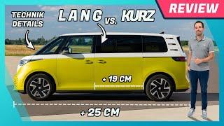 ID. Buzz Langversion vs. kurzer Radstand | Vergleich: Sitze, Kofferraum & Technik im Test!