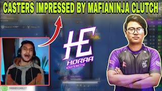 Casters Impressed by MAFIANINJA Clutch at PMIC | kvn gaming #cr7horaa #horaaesports