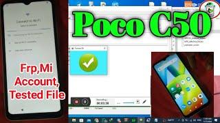 Poco C50 Frp Bypass Sp Flash Tool || Mi Account Unlock 1Click Safe Way With Sp Flash Tool