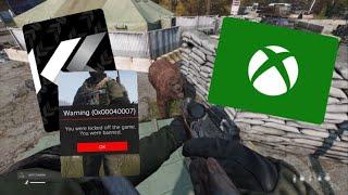 Trying the NEW DayZ Xbox KarmaKrew Community Server! I was BANNED?! - PVP & Raiding