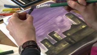 How to use Derwent Inktense Blocks