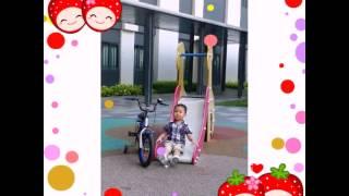 Riding bicycle to School