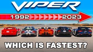 Every Dodge Viper tested 0-60mph!