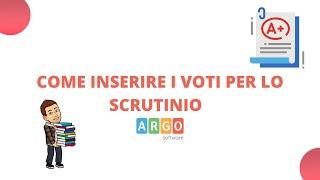 Per docenti: Come caricare i voti sul portale argo