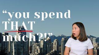 how much I spend in a month living in Canada's most expensive city