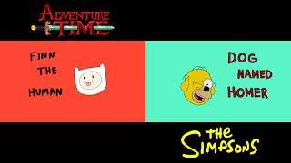 Adventure Time Comparison | The Simpsons