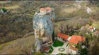 Katskhi pillar & Chiatura town in Georgia