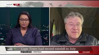 Cape Town had record rainfall in July