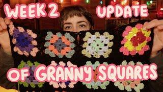 WEEK 2 of 24 days of GRANNY SQUARES