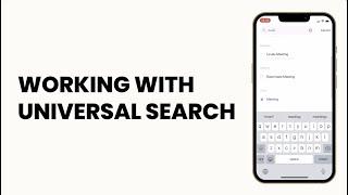 Universal search | iPhone & iPad | Any.do Workspace