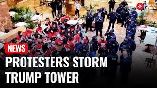 Protests Erupt at Trump Tower Over Student's Arrest and Deportation Plan