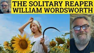 The Solitary Reaper Poem William Wordsworth Summary Analysis The Solitary Reaper William Wordsworth