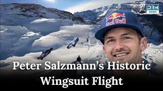 Peter Salzmann Breaks BASE Jumping Records Over Swiss Alps | News Today | AD1G