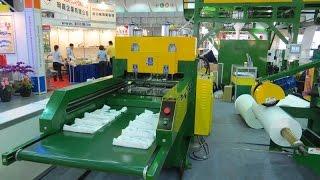 HIGH SPEED 2-LINE T-SHIRT BAG MAKING MACHINE WITH AUTO PUNCHING SYSTEM