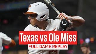 Ole Miss vs Texas Baseball Full Game Replay | 2025 Shriners Children's College Showdown