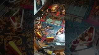 I managed to have it run a test after the initial power up.  #pinball #project #arcade #fyp