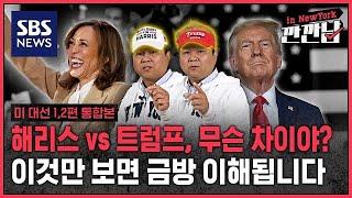 [깐깐남in뉴욕] 해리스 vs 트럼프, 무슨 차이야? 이것만 보면 금방 이해됩니다 / SBS