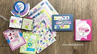 40+ Stampin' Up! Birthday Card Ideas | Bright & Beautiful DSP | 7/18/24 Thursday Night Stamp Therapy