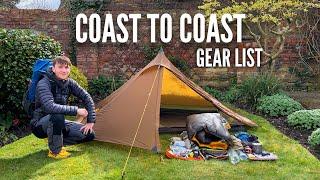 My Coast to Coast Gear List