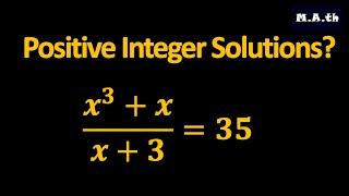 Positive Integer Solutions?