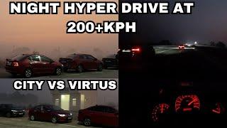 HONDA CITY VS VIRTUS 1.0 VS VIRTUS GT | HYPER DRIVE 200+KPH | 1.5 IVTEC VS 1.0 TSI VS 1.5 TSI PART 1