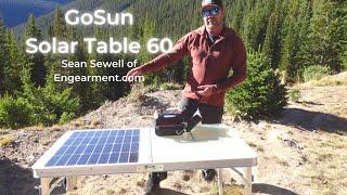 GoSun Solar Table 60 Review - Sean Sewell of Engearement.com