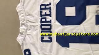 #19 Cowboys Amari Cooper white jersey 100% stitched