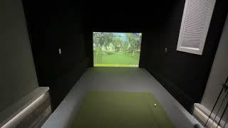 Custom Single Car Garage Golf Simulator