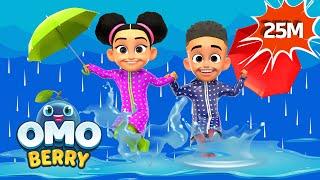 ️ Rainy Day Song | OmoBerry | Rain Rain Go Away Nursery Rhyme + Rain Rain Come Soon Nursery Rhymes