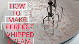 How to make perfect Whipped Cream using German ingredients?