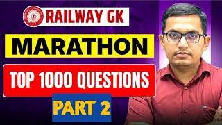 RAILWAY TOP 1000 GK QUESTION PART 2 | PRT TGT PGT |