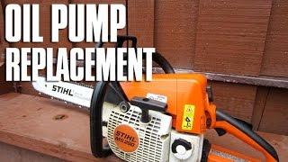 Oil Pump Replacement On A Stihl MS250/MS230 Chainsaw