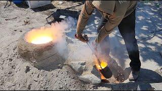 Using Thermite to Cast an Iron Pan