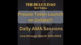 $BUX Token Presale Launch Live AMA Session with Founder