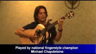 Michael Chapdelaine playing an O'Brien Guitars OM model