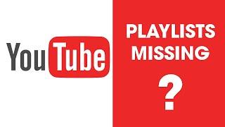 Youtube Playlists Missing Fix. (Find missing YouTube Playlists) My Playlist | Watch later.