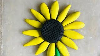 Clay flower#craftzone #easyclayart #flowermakingideas#shorts/ how to make clay flower