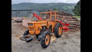 Produksjon av fire paller ved med Hakki Pilke OH60. Jeg prøver de nye Stihl hanskene mine.