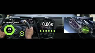 Vw Golf 7.5 R Garrett PowerMax Stage 2 by MCP || Dragy Video 4K 100-200 km/h 7s