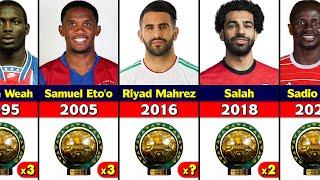 African Footballer of the Year Award Winners 1970 - 2022.