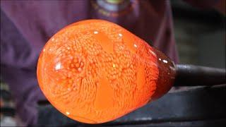 Making a Murrini Bowl Glassblowing Process Demonstration