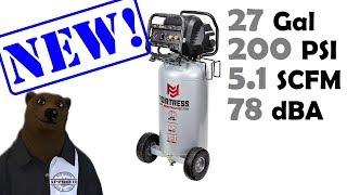 New Harbor Freight 27 Gallon Fortress Air Compressor!