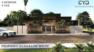 Project #29: 4 BEDROOM | MODERN BUNGALOW HOUSE DESIGN | 4-Bedroom |