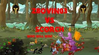 Stick War 3 | ZBovin03 (1300) Vs Scorch (1500) | Epik Battle